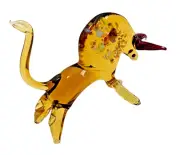 Hand Blown Glass Art Figurine HANDMADE BISON # 3263