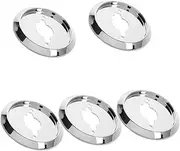 PENIKOKO 5pcs Plastic BBQ Grill Knob Base Replacement Durable Rotating Switch Covers for Kitchen Cooktop Oven Electroplated Finish for Modern Elegance Easy Installation Gas Stove Control