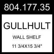 IKEA GULLHULT Wall Shelf Black/pine Antique 11 3/4x15 3/4" 804.177.35
