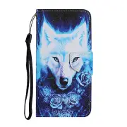 Wolf Rose Flip Phone Case For Samsung A12 A22 A32 A52 A72 S8 S9 S10 S20 S21 S22