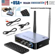 Bluetooth Transmitter Receiver Stereo Audio Adapter For TV Home Car Receiver USA
