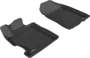 3D MAXpider Kagu 1st Row Floor Mats for 06-11 Honda Civic-Black (for: Honda)