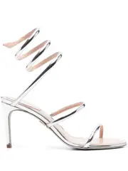 [René Caovilla] 80mm Cleo sandals 38 1/2 Silver