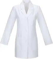 [Bodyplus] White Medical Lab Coat - Unisex Men & Women Hygiene Food Industry Warehouse - Long-Sleeved Thin Laboratory Coat for Doctors, Nurses, Pharmacist, Physician, Surgeon, Students, Technician