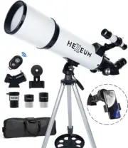 Telescopio Refractor Para Astronomia Tripode Adaptador Telefono Bolsa Transporte