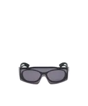 Alexander McQueen Eyewear Smoke Mask Two-Toned Sunglasses One size Black/Smoky