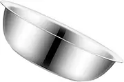 Mikinona Rice Washing Basin Vegetable Fruit Holder Stainless Steel Storage Basin Practical Design