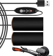 Heated Handlebar Grips | Motorcycle Gloves | Adjustable Handlebar Grip Heater | Non-Slip Electric USB Heated Motorbike Grips Cover | Electric Waterproof Heating Hand Grips for Electric Bikes