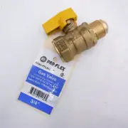 Pro-Flex PFGV-FFL341516 Gas Valve 3/4" Fip X 15/16" Flare Brass