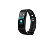Y5 Color Screen Fitness Watch Activity Tracker with Heart Rate Monitor - BLACK