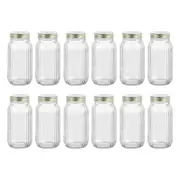 12PK Lemon & Lime Roma Ribbed Conserve Glass Jar with Lid 800ml