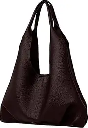 [YNIQUE] Hobo Handbag for Women Designers Large Capacity Shoulder Purses Ladies Top Handle Handbag PU Leather Tote Bag