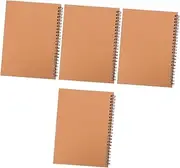Ipetboom 4pcs Office Notepad Smooth Writing Diary Notebook for Work Boys and Girls Teens Notebook A5 Size