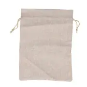 10Pcs Cotton Linen Bag Small Storage Drawstring Bag 9 X 6.7in Reusable Storag JJ