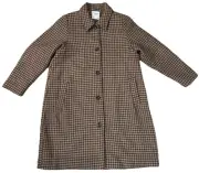 Abercrombie and Fitch Wool Blend Trench Coat Women XL New w/ Tags