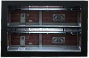1:64 Simulation Scene Model Double-Story Parking Garage with Lighting Simulation Model Scene for Diorama Parking Lot Display(Brown Wall)