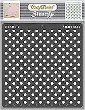 CrafTreat Polka Dot Stencils for Painting on Canvas, Wallart, Home Decor, Bullet Journal Notebook and Scrapbooking - DOT Stencils - 12X12 Room Decor Stencils - Reusable Stencil Arts & Crafts Supplies