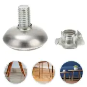 40 Pcs Metal Adjustable Threaded Stem Table Leveler Furniture Floor Protector