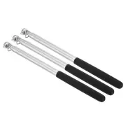 1.2M/4ft Telescopic Handheld Flagpoles, 3Pcs Teachers Pointer Stick Black