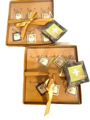Annie Modica Drink Charm Bundle Two Sets Of 6 Martini Wine Glass Design Charms