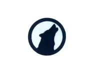 Embroidery patch sew badge iron on glue transfer wolf ref3