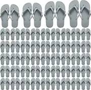 [Haysandy] 50 Pairs Flip Flops, Slim Flip Flop Sandal with Narrow Strap, Non Slip Flip Flop Sandal for Women Men Guests Pack Casual Slippers for Beach Wedding Pool Party