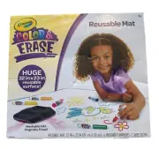 Crayola Color and Erase Mat Reusable Mat Easily Folds and Rolls Up. Easy Cleanup