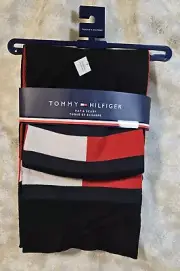 Tommy Hilfiger Hat & Scarf Set, Reversible Beanie Iconic Tommy Logo & Colors