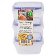 PLASTICO Snack Storage Containers 3PK FREE SHIPPING