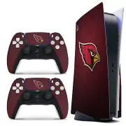 PS5 Disc Version Console & Controller Vinyl Skin Decal Wrap Arizona Cardinals