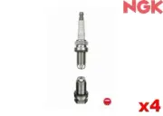 NGK Spark Plug FOR Porsche 911 99-2005 3.6 GT3 (996) Coupe BKR6EK x4
