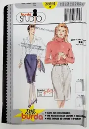 Burda 3694 Misses Fitted Skirts PLUS Sizes 10-28 Sewing Pattern