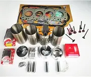 for Isuzu Rebuild Parts 4FE1 Overhaul Complete Gasket + crankshaft Big Small Bearing + Piston + Ring + Liner Sleeve + 8pcs valves