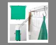 Pair (2) IKEA Sommar Apron Green 503.412.71 NEW