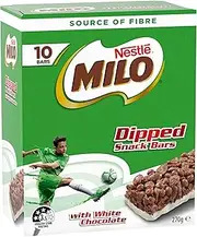 Nestle Milo Dipped White Chocolate Snack Bars 270 g (50 Count, Pack of 5)