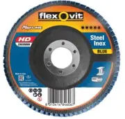 Flexovit Flap Disc Mega-Line Blue HD R860 125 x 22mm 80 Grit