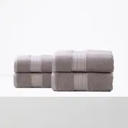 Renee Taylor Brentwood 650 GSM Quick Dry 4 Pack Bath Sheet Whisper