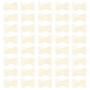 100 Pcs Mini Ribbon Bow 0.8" Mini Fabric Ribbon Flower Bows, Beige