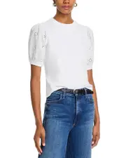 Frame The Lace Sleeve Tee