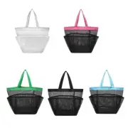 Breathable Mesh Shower Bag for Beach, Travel, and Dorms Black