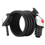 Bicycle Password Lock Road Cycling Theft Cable Lock 4-Digit Password Bike2751