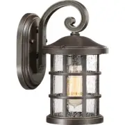 Quoizel Crusade 1 Lt 100W Outdoor Wall Lantern, Sm, Palladian Bronze - CSE8406PN