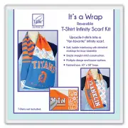 Reversible T-Shirt Infinity Scarf Kit, from June Tailor, 10" x 50" Loop