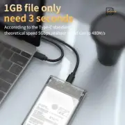 2.5" SATA USB 3.0 Clear Hard Drive Disk HDD SSD EnclosureExternal Case L6Y9