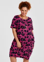 [Taking Shape] Taking Shape Natural Geo Viva Dress Size 20 in Print, Viscose - Plus Size Women's Clothing Print