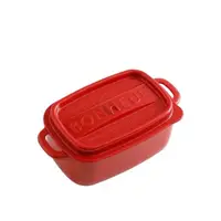 在飛比找Belle Madame 貝麗瑪丹優惠-【YAMADA】鑄鐵鍋造型保鮮盒-長方形250ml(紅)
