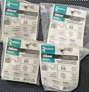 Lot of 6 Richelieu Blum Modul Series European Style Cabinet Hinge 100 degree