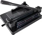 Heavy Duty Guillotine Paper Cutter Black 400 Sheets Stack Paper Trimmer (A4-12'' Paper Cutter)