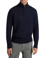 [MJ Bale] Perry Knit Half-Zip Sweater in Blue