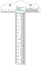 Generic 6 Inch Transparent Acrylic T-Square Ruler Professional Measuring Ruler for General Layout Work, Drawing and Crafting
